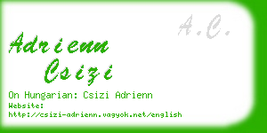 adrienn csizi business card